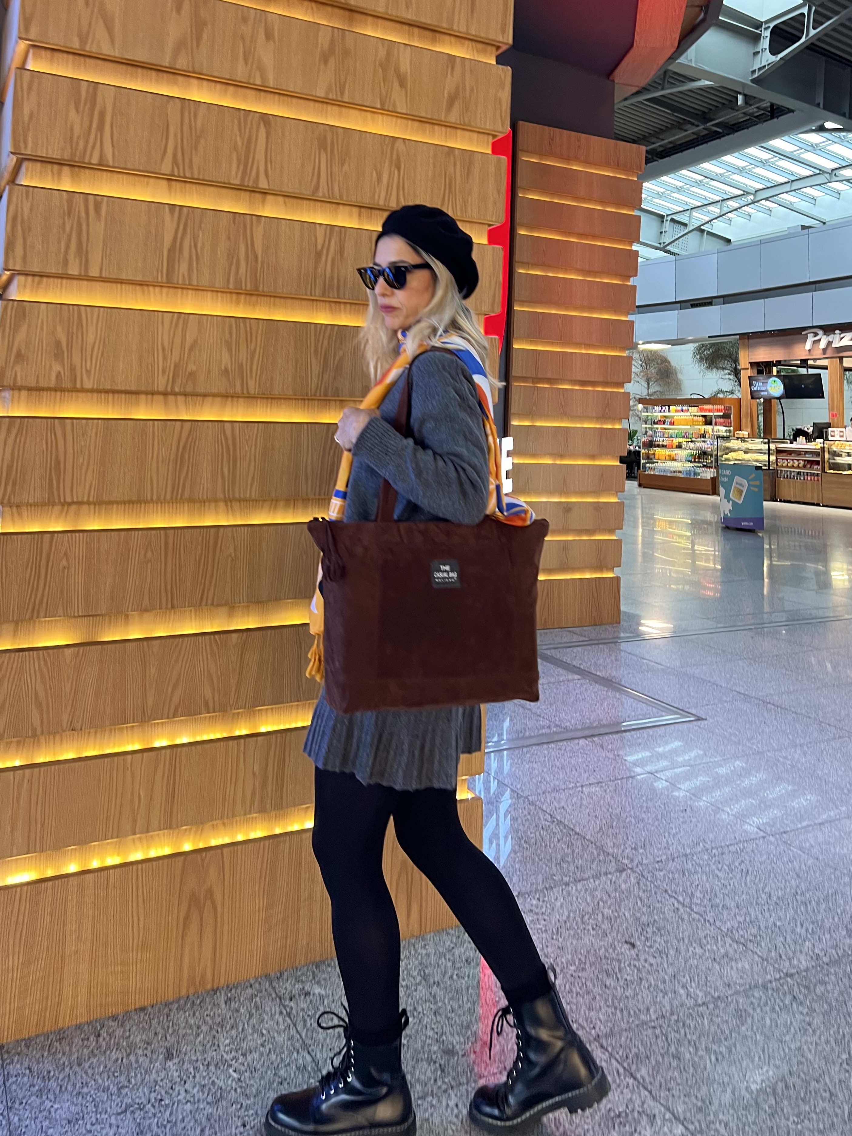 Verona Dark Coffee  Velvet Nubuk Dokulu Shopper